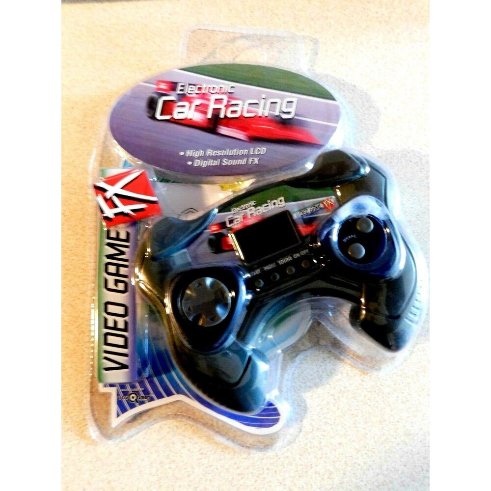 TOY QUEST ELECTRONIC CAR RACING HANDHELD ELECTRONIC VIDEO GAME FX - NEW SEALED